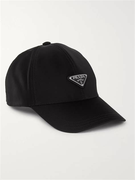 prada black baseball cap|prada nylon caps.